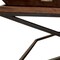 Homeroots 27" Brown And Black Solid Wood Cross Legs Coffee Table 387716 - alternate 8
