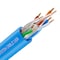 Syston Cable Technology Cat 6e Ethernet Cable Bulk, 20ft Blue, 600MHz 23AWG Solid Bare Copper, CMR Riser-Rated for PoE Use BULK1258-20BL - alternate 1