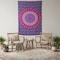Homeroots 80" X 56" Purple Pink And White Mandala Cotton Hanging Tapestry 397195 - alternate 4