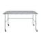 Amgood 30in D x 72in L Stainless Steel Open Base Table, 3in Casters AMG WT-3072-RCB-WHEELS-Z - alternate 6