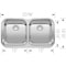 Blanco Stellar Equal Double Bowl 441020 - alternate 3