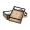 Homeroots Set of Two Brown Wood Indoor Outdoor Tray With Handles 376041 - alternate 7