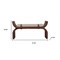 Homeroots 47in Brown Solid Wood Storage Bench With Cabinet 718246 - alternate 10