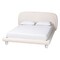 Baxton Studio Eladio Modern Luxe Ivory Boucle Fabric Queen Size Bed 250-13650-ZORO - alternate 1