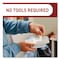 Command Folding Clothes Hanger Arm, Individual Slots for 5 Clothes Hangers, Plastic, White, Supports 7.5 lb 17029-ES - alternate 6
