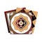 Homeroots 7" X 7" Shades Of Brown Mosaic Peel And Stick Removable Tiles 390896 - alternate 3