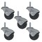 Service Caster 2 Inch Bright Chrome Hooded 3/8 Inch Threaded Stem Ball Casters SCC, 5PK SCC-TS01S20-POS-BC-38-5 - alternate 1