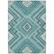 Homeroots 8' X 10' Teal Blue And Ivory Tribal Washable Indoor Outdoor Area Rug 598157 - alternate 8