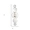 Homeroots Silver and Clear Modern Bling Mirrored Wall Sconce 384171 - alternate 8