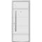 Vdomdoors Steel Door Deux 1705 White Enamel Stainless Inserts Single Modern Painted DEUX1705EXD-BEM-W36 x H80-Right-hand Inswing - alternate 6