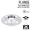 B & K STZ Industries 2 in. FIP each Galvanized Malleable Iron Floor Flange 311UF-2 - alternate 5