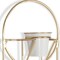 Homeroots Gold And White Metal 10 Ounce Oval Wall Planter 574012 - alternate 9
