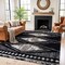 World Rug Gallery Geometric Grid Pattern Shag Area Rug 7 ft 10 in x 10 ft Anthracite WR129ANTHRACITE8X10 - alternate 1
