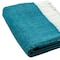 Homeroots Dark Teal Soft Acrylic Herringbone Throw Blanket 475735 - alternate 4