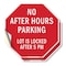 Signmission No After Hours Parking Lot Is Locke, 4 inch X 4 inch, Vinyl Decal, 2PK OC-D-2PACK-4-118 - alternate 1