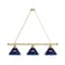 Holland Bar Stool Co Washington Capitals 3 Shade Billiard Light, Brass Fixture BL3BRWshCap - alternate 1