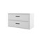 Homeroots 40" White Wood Freestanding Bathroom Vanity With White Sink And Two Drawers 627385 - alternate 6