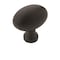 Amerock Vaile 1-3/8 inch (35mm) Length Matte Black Cabinet Knob, 10PK 10VMP53014FB - alternate 1