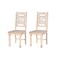 Homeroots Set of Two White Wood Slat Back Dining Side Chairs 522056 - alternate 8