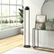 Homeroots 64" Black Column Floor Lamp With Black Globe Shade 523482 - alternate 7