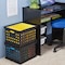 Sterilite Storage Crate, 3 qt, Polypropylene, Black, 15-5/8 in L, 13-3/4 in W, 10-5/4 in H 16940906 - alternate 4