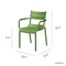 Lagoon Naples Stackable Armchair, 2PK 7220VD-ASLGS - alternate 8