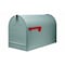Architectural Mailboxes Stanley post mount mailbox, gray (Jumbo) ST2000AM - alternate 1