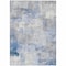 Homeroots 9' X 12' Denim Blue Gray And Ivory Abstract Washable Indoor Outdoor Area Rug 618086 - alternate 9