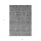 Homeroots 9' X 12' Gray And Charcoal Floral Washable Indoor Outdoor Area Rug 605727 - alternate 8