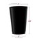 Smarty Had A Party 12 oz. Black Round Disposable Plastic Tumblers (240 Cups), 240PK 512B-CASE - alternate 9