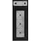 Vdomdoors Aluminum Door Iron 1655 Black Entry Steel Metal Classic Painted 36 x 92 (36 x 80+12)-Left Inswing IRON1655EXD-BLK-W36xH80+12-LH-I - alternate 5