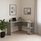 Homeroots 47" Gray Wood Corner Computer Desk 489884 - alternate 5