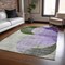 Homeroots 8' X 10' Lavender Purple And Green Geometric Washable Indoor Outdoor Area Rug 604920 - alternate 8