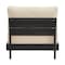 Alaterre Furniture Alaterre Barton Armless Outdoor Patio Chair with Cream Cushions Black Furniture Design 80-OUTD-WD-AMLCH-B - alternate 8
