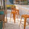 Flash Furniture 30" High Backless Aged Orange Metal Barstool, PK4 4-ET-BT3503-30-OR-GG - alternate 7