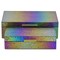 Homeroots Set of Two Rainbow And Gold Faux Shagreen Nesting Storage Boxes With Lids, 2PK 712932 - alternate 10