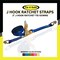 Tie 4 Safe 2'' x 40' Ratchet Tie Downs w/ Wire J Hook WLL: 3,333 lbs. Blue RT04C-540-W5-BU-C-1 - alternate 4