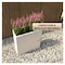 Leisuremod Thistle Rectangular Fiberstone & MgO Clay Planter, Weather-Resistant, Indoor/Outdoor, No Assembly TP28W - alternate 9
