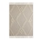 Homeroots 60" X 50" Cream Woven Cotton Herringbone Throw Blanket with Fringe 516550 - alternate 5