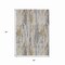 Homeroots 5' X 8' Beige And Gray Striped Washable Indoor Outdoor Area Rug 617687 - alternate 9