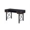 Homeroots 47" Black Computer Desk With Two Drawers 491440 - alternate 5