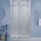 Anzzi 48in x 76in Frameless Shower Door with Sliding in Polished Chrome with Tsunami Tempered Clear Glass SD-FRLS06101CH - alternate 1