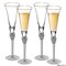 Dinewares 4 Piece Elegant Crystal Set Wedding Champagne Glasses with Diamond Rhinestone Accents and a QI004759.SI.4 - alternate 9
