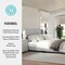 Martha Stewart Kay King Upholstered Platform Bed w/Channel Stitched Wingback Headboard/Cushioned Siderails, Gray TW-3WDB03-K-GY-MS - alternate 9