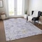 Homeroots 8' X 10' Lavender Purple And Gray Floral Washable Indoor Outdoor Area Rug 605482 - alternate 9