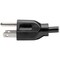 Eaton Tripp Lite Series Computer Power Cord, NEMA 5-15P to C13 - 10A, 125V, 18 AWG, 1 ft. 0.31 m, Black P006-001 - alternate 8