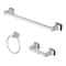 Oakbrook Collection Chrome Silver Zinc Towel Bar Set BH-OB3000CH - alternate 1