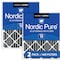 Nordic Pure 20x25x4 Plus Carbon Pleated Air Filter, High Capacity, MERV 12, 2 PK 20x25x4PM12C-2 - alternate 1