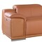 Homeroots Camel Italian Leather Power Reclining U Shaped Seven Piece Corner Sectional With Console 366353 - alternate 7