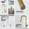 Vigo Hart Angular Single Handle Pull-Down Spout Kitchen Faucet in Matte Brushed Gold VG02036MG - alternate 6